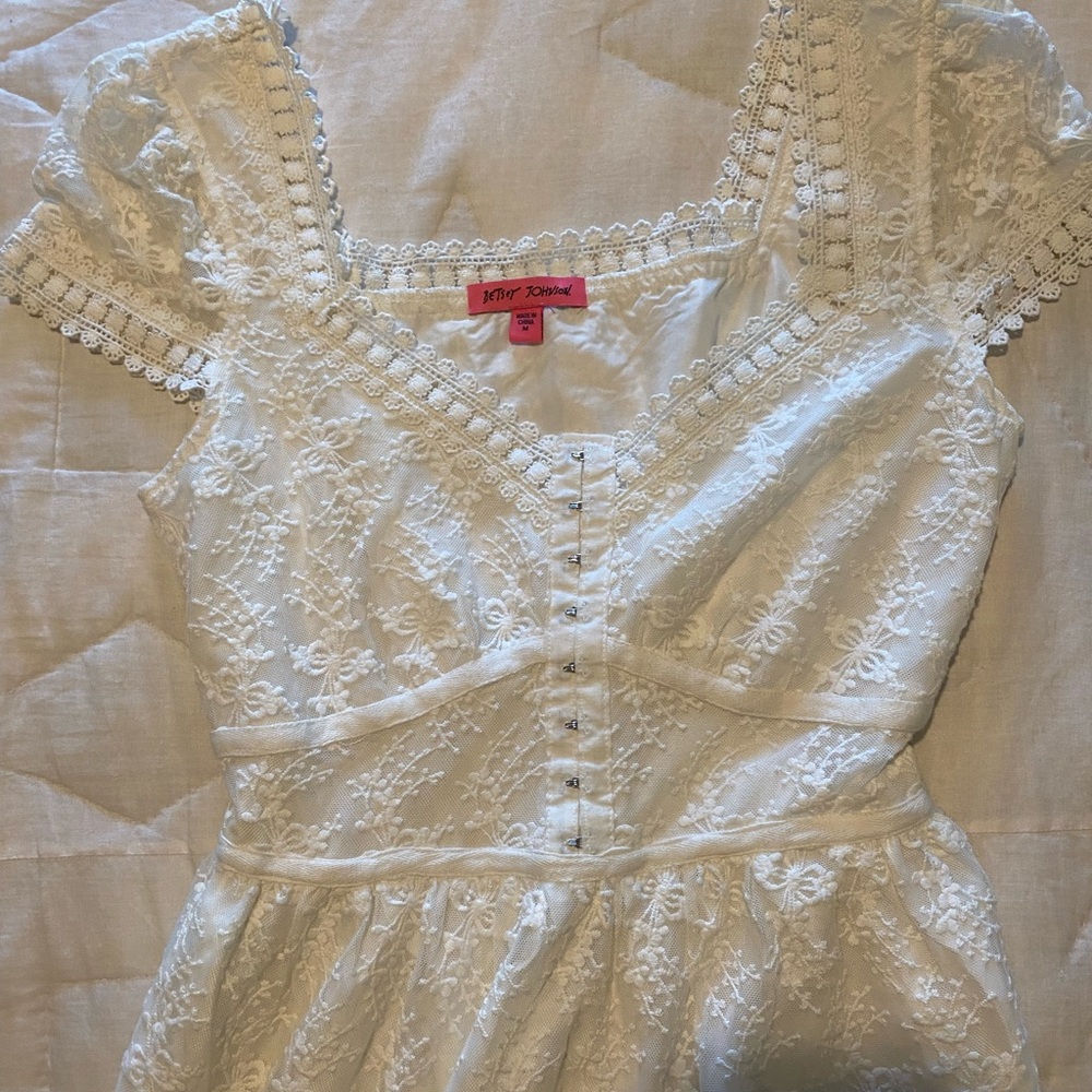 Betsey Johnson - Jessica Lace Mini Dress - Picture 4 of 6